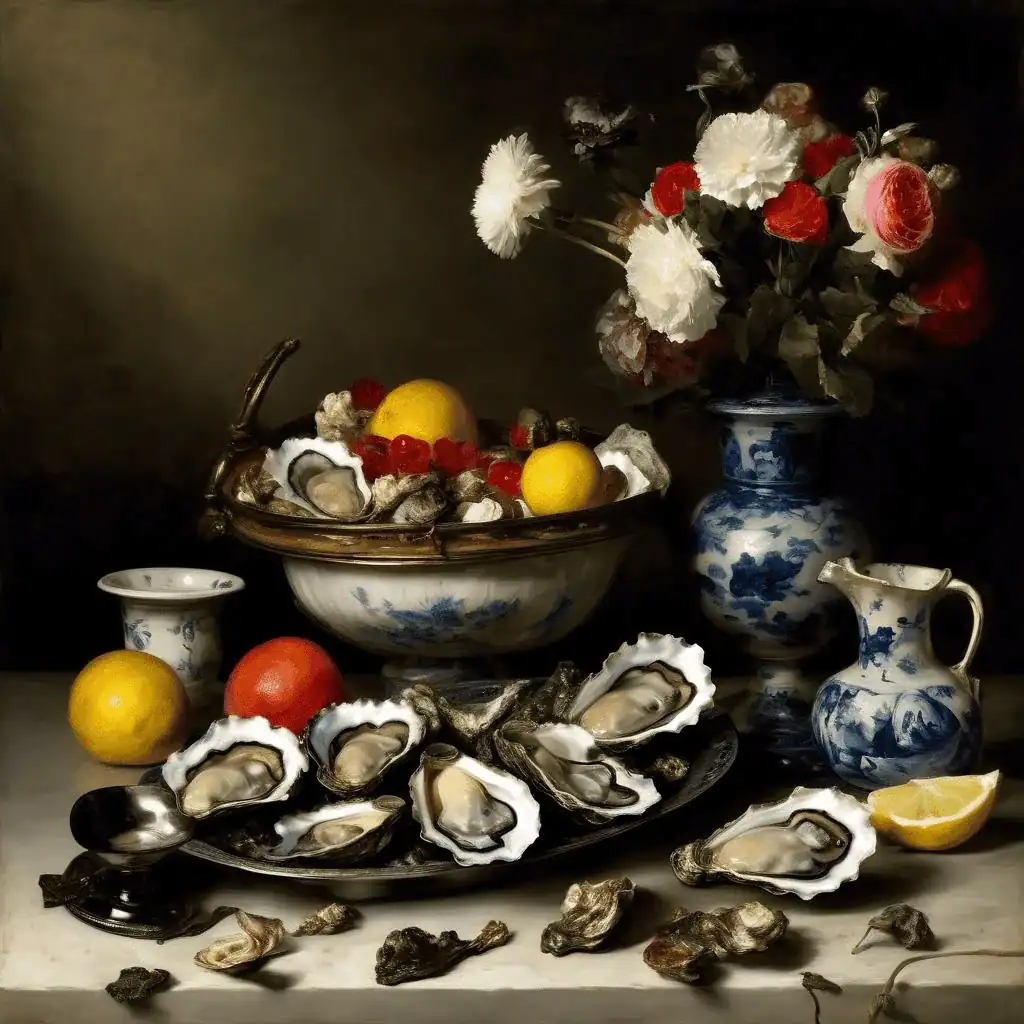 Still Life with Oysters – Theodule Ribot