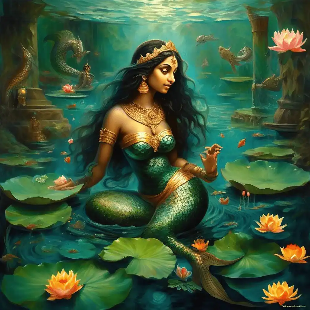 Mermaid in Lotus Pond I – Jahar Dasgupta