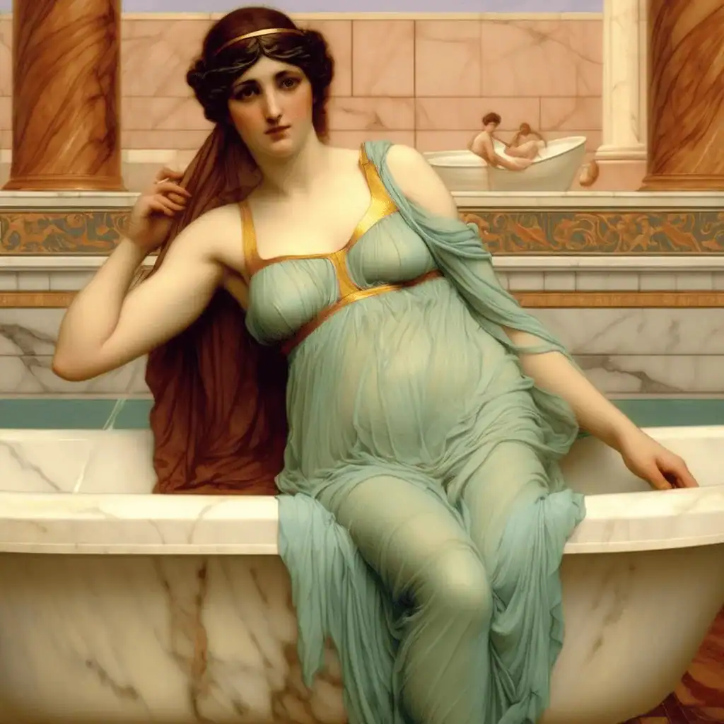 Venus at the Bath – John William Godward