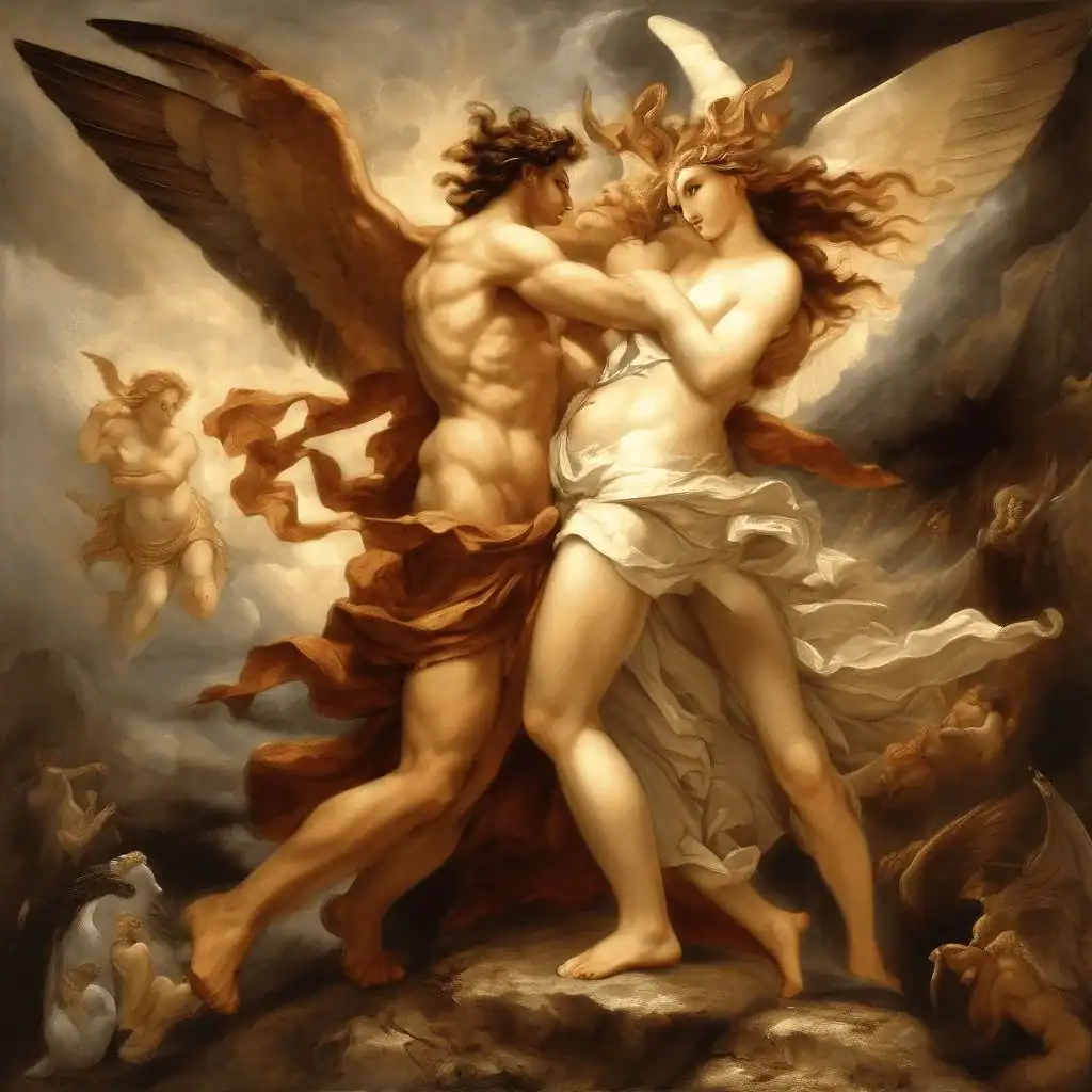 Eros and Psyche – Diogène Maillart